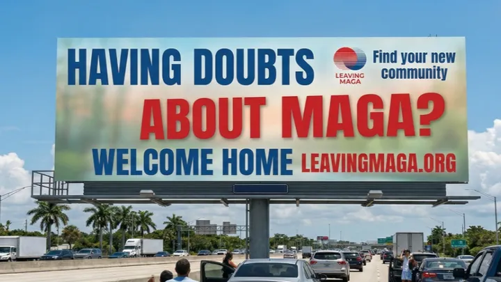 Leaving MAGA, GoFundMe billboard campaign