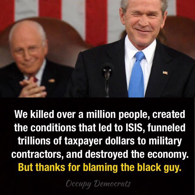 thanks for blaming it on the black guy